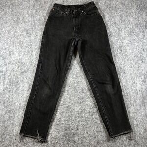 Vintage Levis 512 Slim Jeans Womens 7 Charcoal High Rise Tapered Denim